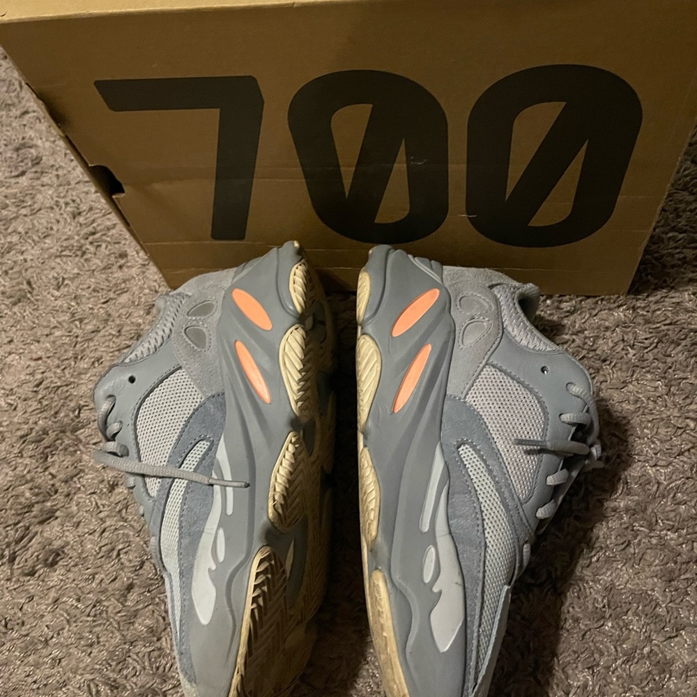 Adidas Yeezy Boost 700 'Inertia' Gray and Orange authentic comfortable shoe wear
